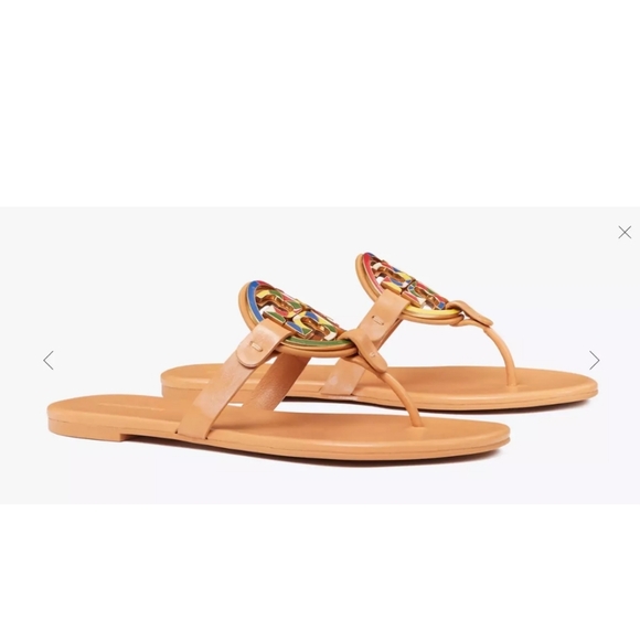 Tory Burch Enamel Miller Soft Sandals - Picture 3 of 5
